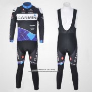 2011 Abbigliamento Ciclismo Garmin Campione Neozelandese Manica Lunga e Salopette