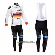 2013 Abbigliamento Ciclismo Garmin Sharp Campione Germania Manica Lunga e Salopette