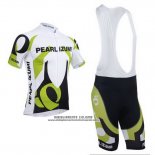 2013 Abbigliamento Ciclismo Pearl Izumi Bianco e Verde Manica Corta e Salopette