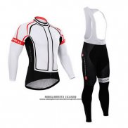 2015 Abbigliamento Ciclismo Castelli Bianco Manica Lunga e Salopette