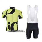 2015 Abbigliamento Ciclismo Pearl Izumi Nero e Verde Manica Corta e Salopette