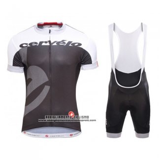 2016 Abbigliamento Ciclismo Castelli Cervelo e Bianco e Grigio Manica Corta e Salopette