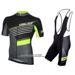 2016 Abbigliamento Ciclismo Nalini Nero e Verde Manica Corta e Salopette