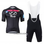 2017 Abbigliamento Ciclismo Equipo 8bar Nero Manica Corta e Salopette