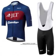 2017 Abbigliamento Ciclismo JLT Condor Race Blu Manica Corta e Salopette