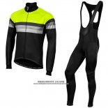 2019 Abbigliamento Ciclismo Nalini Warm 2.0 Nero Verde Manica Lunga e Salopette