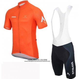 2019 Abbigliamento Ciclismo Rally Arancione Manica Corta e Salopette