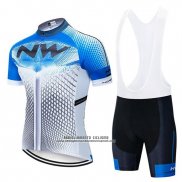 2020 Abbigliamento Ciclismo Northwave Blu Bianco Manica Corta e Salopette