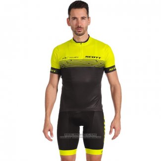 2022 Abbigliamento Ciclismo Scott Giallo Manica Corta e Salopette