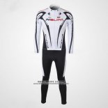 2010 Abbigliamento Ciclismo Nalini Nero e Bianco Manica Lunga e Salopette