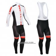 2013 Abbigliamento Ciclismo Castelli Arancione e Bianco Manica Lunga e Salopette