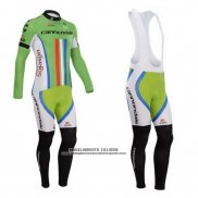 2014 Abbigliamento Ciclismo Cannondale Campione Neozelandese Manica Lunga e Salopette