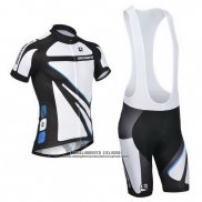 2014 Abbigliamento Ciclismo Giordana Bianco Manica Corta e Salopette