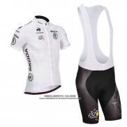 2014 Abbigliamento Ciclismo Tour de France Bianco Manica Corta e Salopette