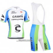 2015 Abbigliamento Ciclismo Cannondale Verde e Bianco Manica Corta e Salopette