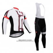 2015 Abbigliamento Ciclismo Castelli Bianco Fuxia Manica Lunga e Salopette