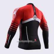 2015 Abbigliamento Ciclismo Fox Cyclingbox Nero e Rosso Manica Lunga e Salopette