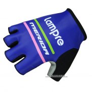 2015 Lampre Guanti Corti Ciclismo Blu