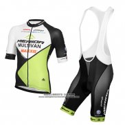 2016 Abbigliamento Ciclismo Multivan Merida Verde e Bianco Manica Corta e Salopette