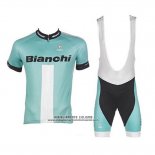 2017 Abbigliamento Ciclismo Bianchi Verde Manica Corta e Salopette