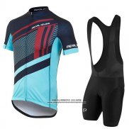 2017 Abbigliamento Ciclismo Pearl Izumi Azzurro Manica Corta e Salopette