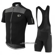 2017 Abbigliamento Ciclismo Pearl Izumi Nero e Grigio Manica Corta e Salopette