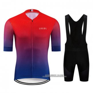 2020 Abbigliamento Ciclismo Le Col Spento Rosso Manica Corta e Salopette