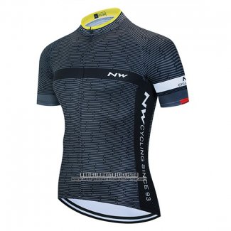 2020 Abbigliamento Ciclismo Northwave Grigio Nero Bianco Manica Corta e Salopette