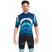 2022 Abbigliamento Ciclismo Nalini Blu Manica Corta e Salopette