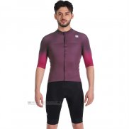 2023 Abbigliamento Ciclismo Sportful Scuro Viola Manica Corta e Salopette