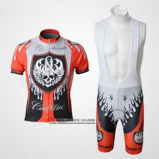 2010 Abbigliamento Ciclismo Rock Racing Rosso e Azzurro Manica Corta e Salopette