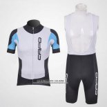 2011 Abbigliamento Ciclismo Capo Nero e Bianco Manica Corta e Salopette