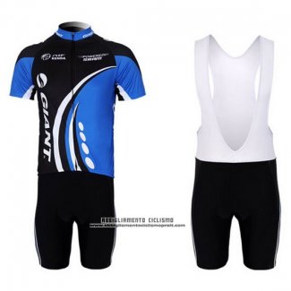 2011 Abbigliamento Ciclismo Giant Blu Manica Corta e Salopette