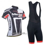 2014 Abbigliamento Ciclismo Monton Nero Bianco Manica Corta e Salopette