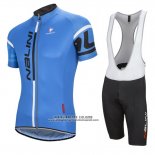 2016 Abbigliamento Ciclismo Nalini Blu Manica Corta e Salopette