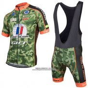 2017 Abbigliamento Ciclismo Armee De Terre Camuffamento Manica Corta e Salopette