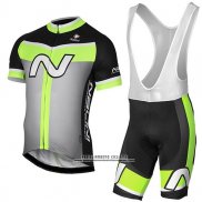 2017 Abbigliamento Ciclismo Nalini Navision Verde e Grigio Manica Corta e Salopette