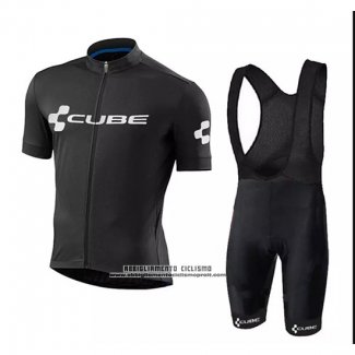 2018 Abbigliamento Ciclismo Cube Nero Manica Corta e Salopette