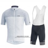 2018 Abbigliamento Ciclismo Gore Bianco Manica Corta e Salopette