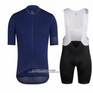 2018 Abbigliamento Ciclismo Ralph Blu Scuro Manica Corta e Salopette