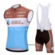 2018 Gilet Antivento Ag2rla Celeste