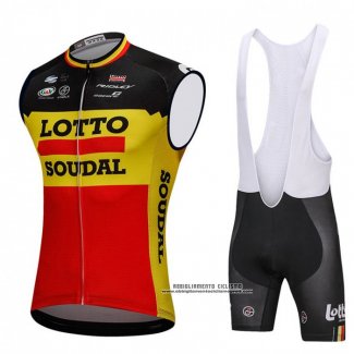 2018 Gilet Antivento Lotto Soudal Nero e Giallo