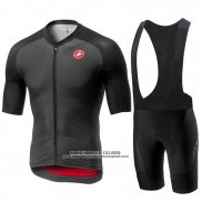 2019 Abbigliamento Ciclismo Castelli Aero Race Nero Manica Corta e Salopette