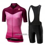 2019 Abbigliamento Ciclismo Donne Castelli Tabula Rosa Manica Corta e Salopette