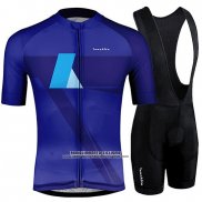 2019 Abbigliamento Ciclismo Runchita Celeste Blu Manica Corta e Salopette