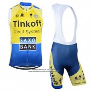 2019 Gilet Antivento Tinkoff Saxo Bank Giallo Blu