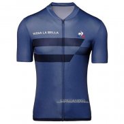 2020 Abbigliamento Ciclismo Tour de France Spento Blu Manica Corta e Salopette