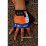 2020 Rabobank Guanti Corti Ciclismo Arancione