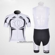 2011 Abbigliamento Ciclismo Pearl Izumi Nero e Bianco Manica Corta e Salopette