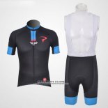 2011 Abbigliamento Ciclismo Pinarello Celeste e Nero Manica Corta e Salopette